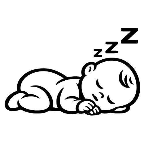 Baby Sleeping Sketch - Digital File - XCS Friendly Digital My Custom Designs PDF