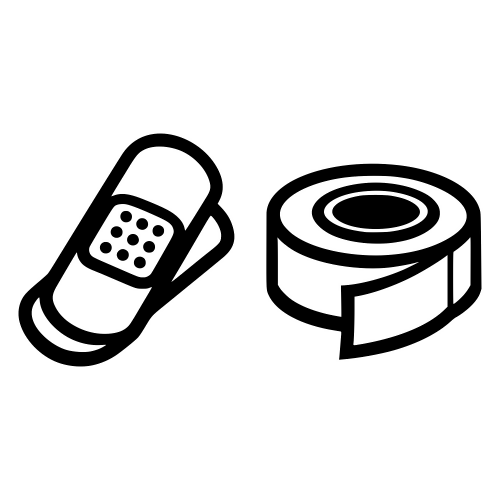 Bandage and Tape Roll - Vector Graphics - Digital File Digital My Custom Designs PDF