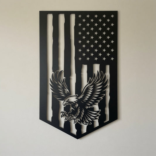 Banner Eagle American Flag Shield - Wall Home Decor - Digital File - ZIP File - Digital