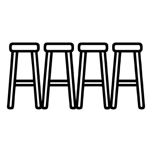 Barstool Row Silhouette - Digital File - XCS Friendly Tumbler My Custom Designs PNG