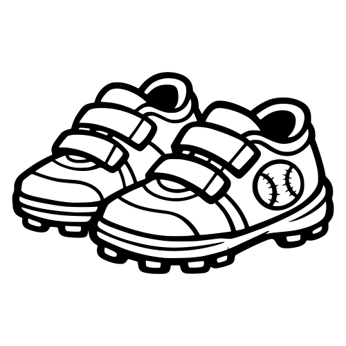 Baseball Shoes for Kid - Digital File - XCS Friendly Digital My Custom Designs PDF
