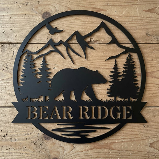 Bear Eagle Mountains - Metal Sign / Home Decor - Digital File - ZIP File - Digital
