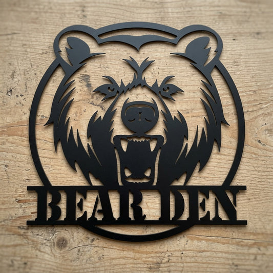 Bear Growl - Metal Sign / Home Decor - Digital File - ZIP File - Digital