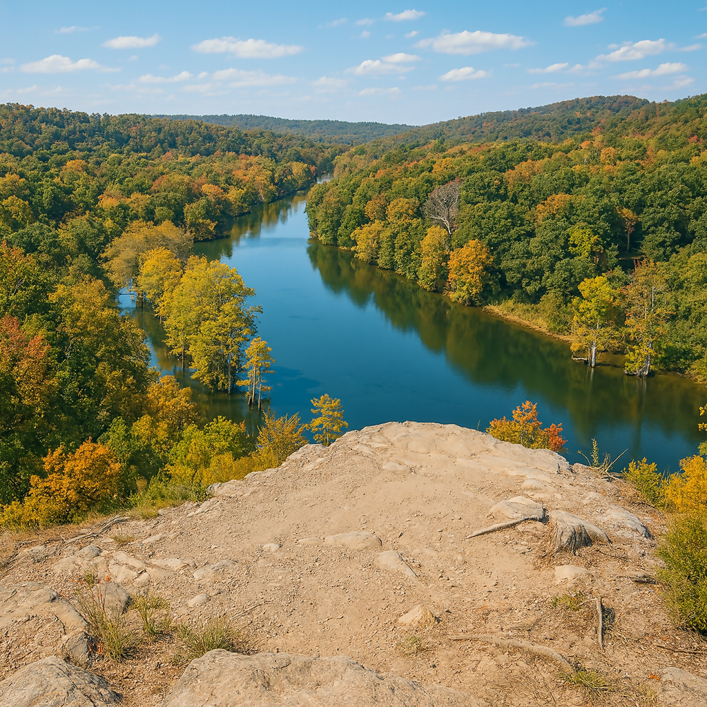 Beavers Bend State Park - Oklahoma United States - Rendered - Digital File Digital My Custom Designs PDF