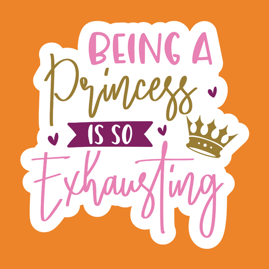 Being A Princess - Princess Stickers - Digital File Digital My Custom Designs ZIP File