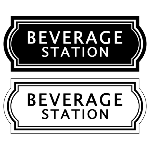 Beverage Station - Digital File - XCS Friendly Digital My Custom Designs PDF