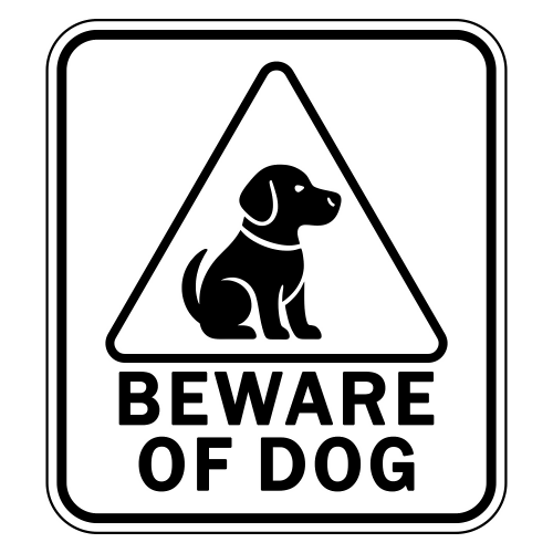 Beware of Dog Sign - Digital File - XCS Friendly Digital My Custom Designs PDF