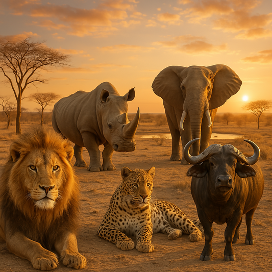 Big Five Safaris - Kruger National Park South Africa - Africa - Rendered - Digital File Digital My Custom Designs PDF