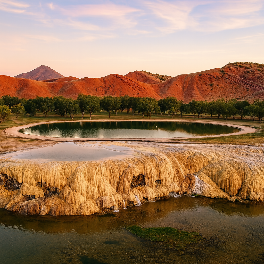 Big Horn Spring - Hot Springs State Park (Thermopolis) - Wyoming United States - Rendered - Digital File Digital My Custom Designs PDF