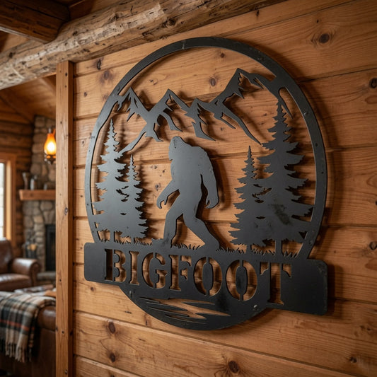 Bigfoot Wilderness - Metal Sign - Home Decor - Digital File - ZIP File - Digital