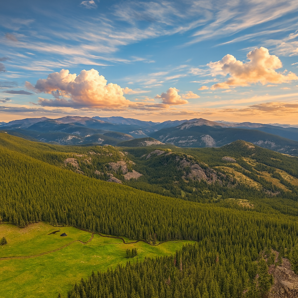 Bighorn National Forest - Wyoming United States - Rendered - Digital File Digital My Custom Designs PDF