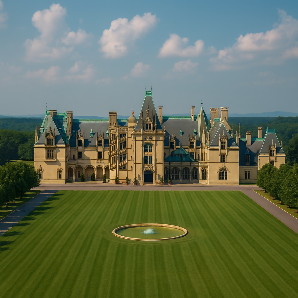 Biltmore Estate (Asheville) - North Carolina United States - Rendered - Digital File Digital My Custom Designs PDF