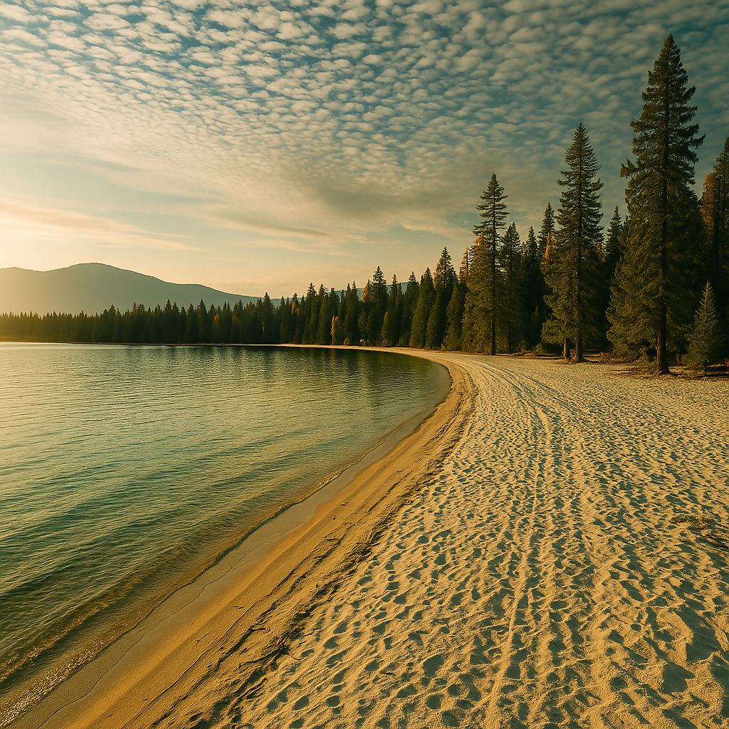 Priest Lake State Park - Idaho United States - Rendered - Digital File Digital My Custom Designs PDF