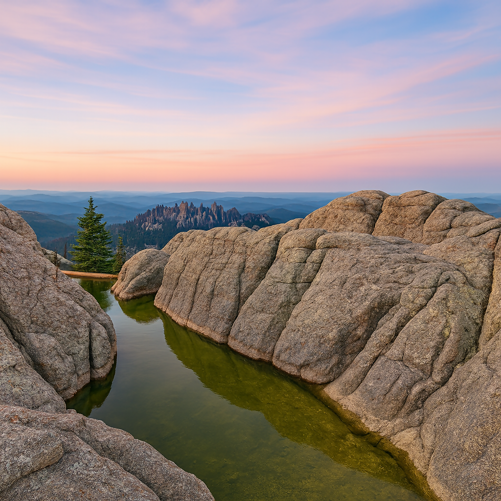 Black Elk Peak - Black Hills National Forest - South Dakota United States - Rendered - Digital File Digital My Custom Designs PDF