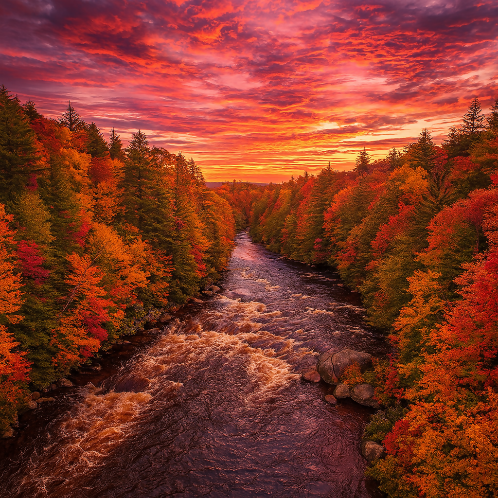 Blackwater River - Blackwater Falls State Park - West Virginia United States - Rendered - Digital File Digital My Custom Designs PDF