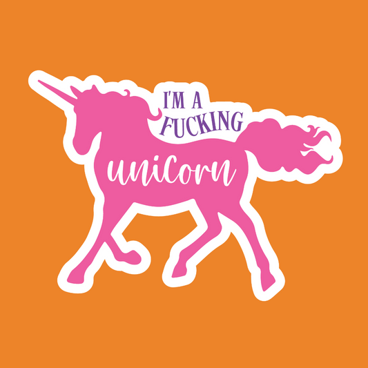 I'm a Fucking Unicorn - Unicorn Stickers - Digital File Digital My Custom Designs ZIP File