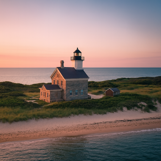 Block Island North Light - Rhode Island United States - Rendered - Digital File Digital My Custom Designs PDF