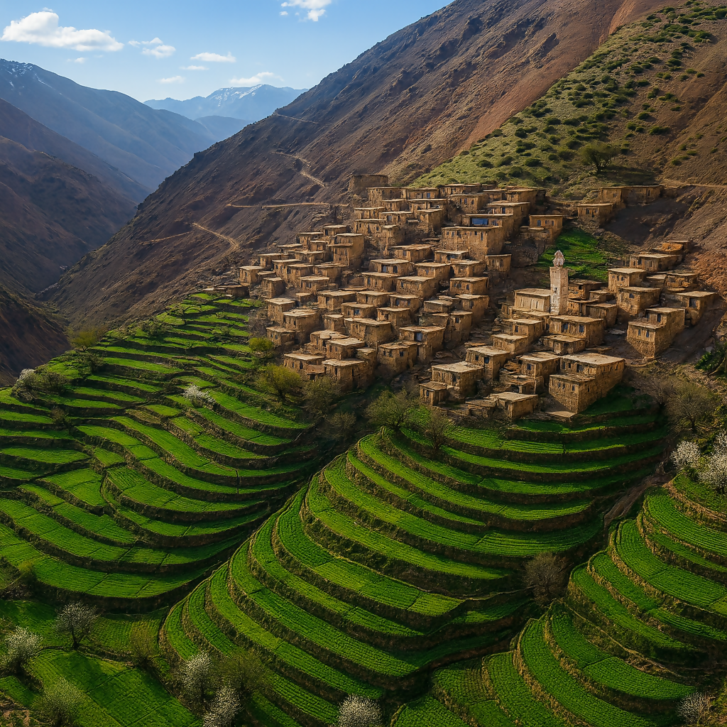 High Atlas Mountains - Marrakech Morocco - Africa - Rendered - Digital File Digital My Custom Designs PDF