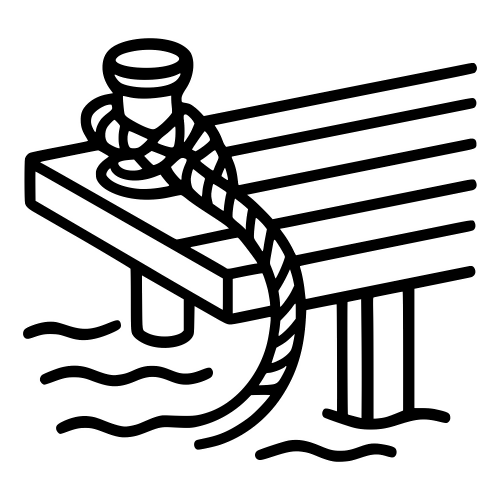 Boat Dock with Rope Tied - Digital File - XCS Friendly Digital My Custom Designs PDF