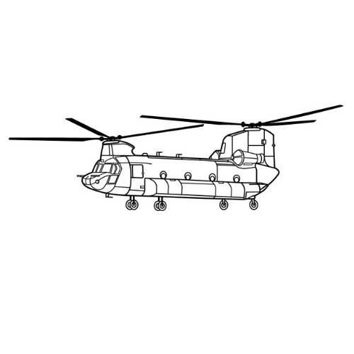 Boeing CH-47 Chinook - Wall Home Decor - Digital File Digital My Custom Designs Default Title