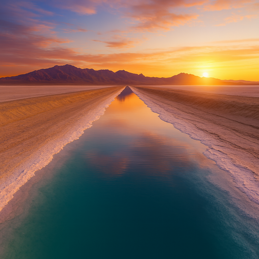 Bonneville Salt Flats - Utah United States - Rendered - Digital File Digital My Custom Designs PDF
