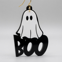 Boo Ghost Layered Earring / Keychain Earring Design - Digital File - SVG - Digital