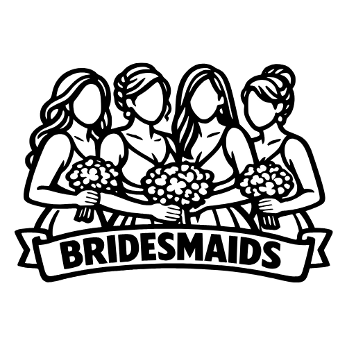 Bridesmaid Group Design - Digital File - XCS Friendly Digital My Custom Designs PDF