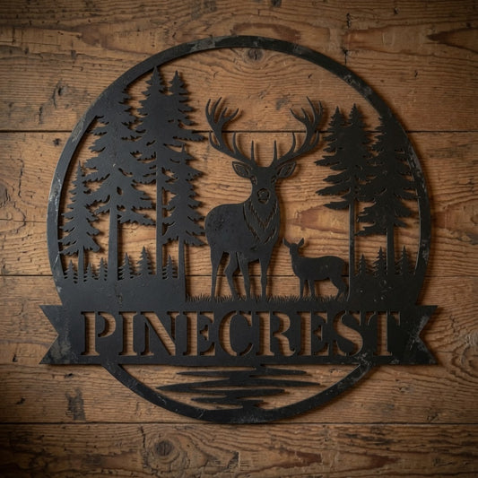 Buck Forest - Metal Sign / Home Decor - Digital File - ZIP File - Digital