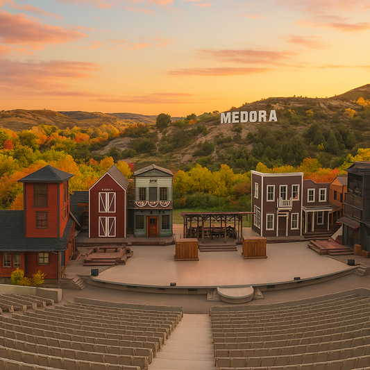 Burning Hills Amphitheatre - Medora Musical - North Dakota United States - Rendered - Digital File Digital My Custom Designs PDF