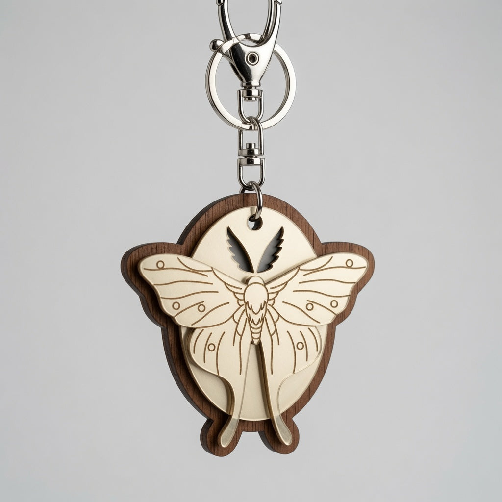 Butterfly Keychain 2 Layers- - Digital File - SVG - Layered Designs