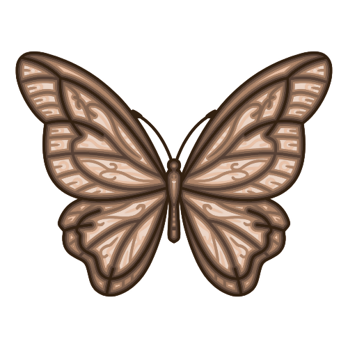 Butterfly - Layered Line Designs - Digital File Digital My Custom Designs ZIP File