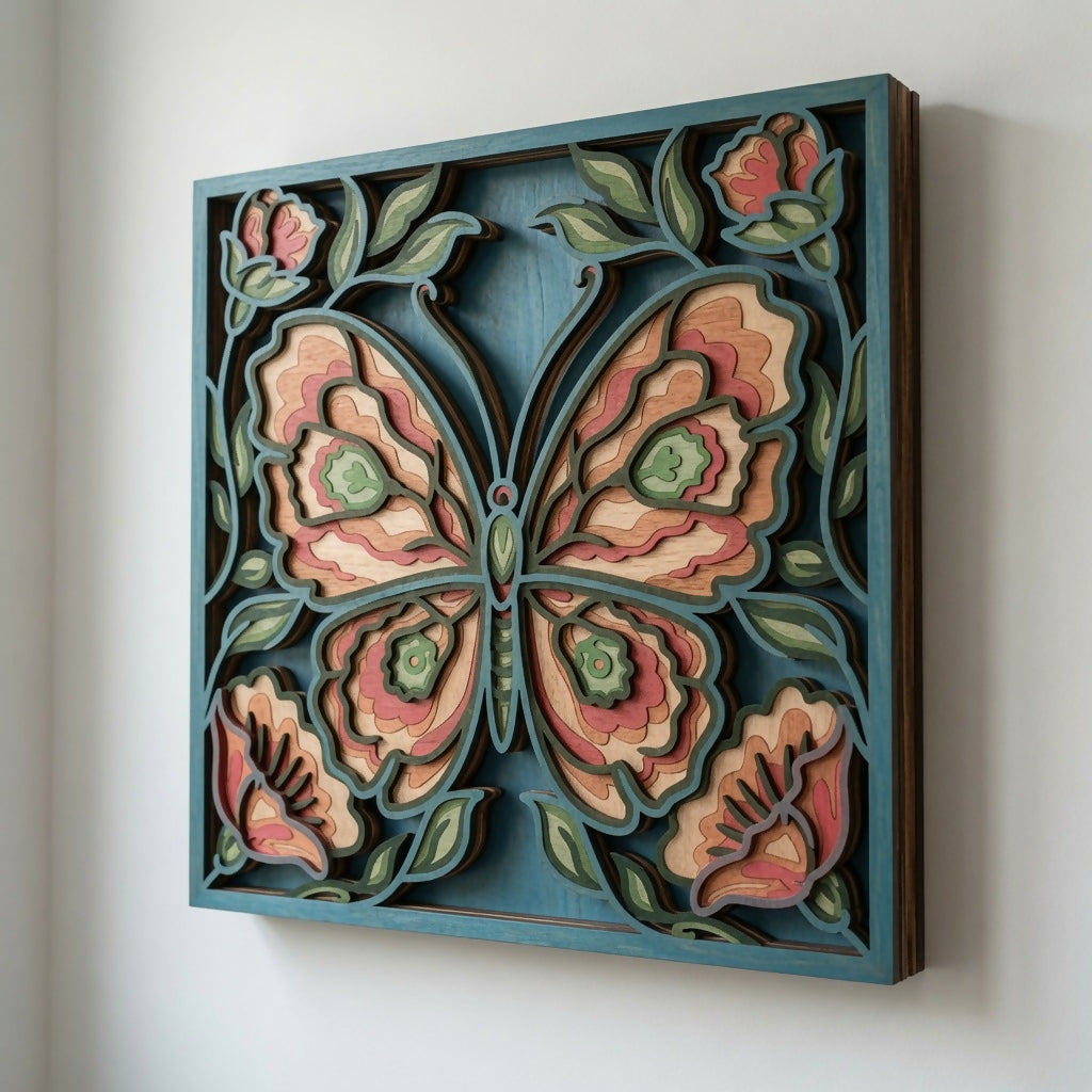Butterfly Wall Decor - Layered Designs - Digital File - ZIP File - Digital