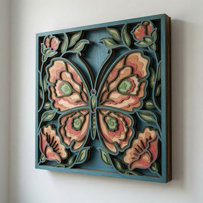 Butterfly Wall Decor - Layered Designs - Digital File - ZIP File - Digital