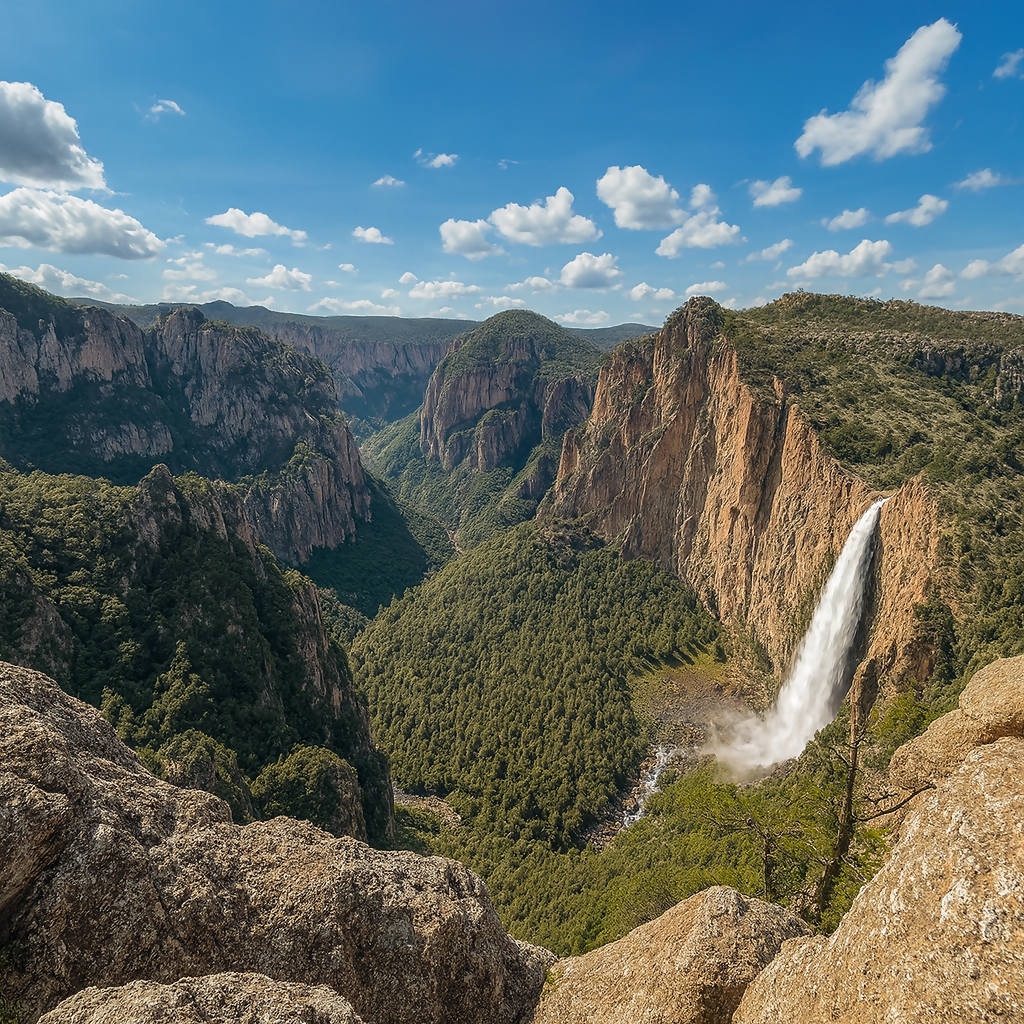 Basaseachic Falls (Cascada de Basaseachic) - Chihuahua Mexico - Rendered - Digital File Digital My Custom Designs PDF