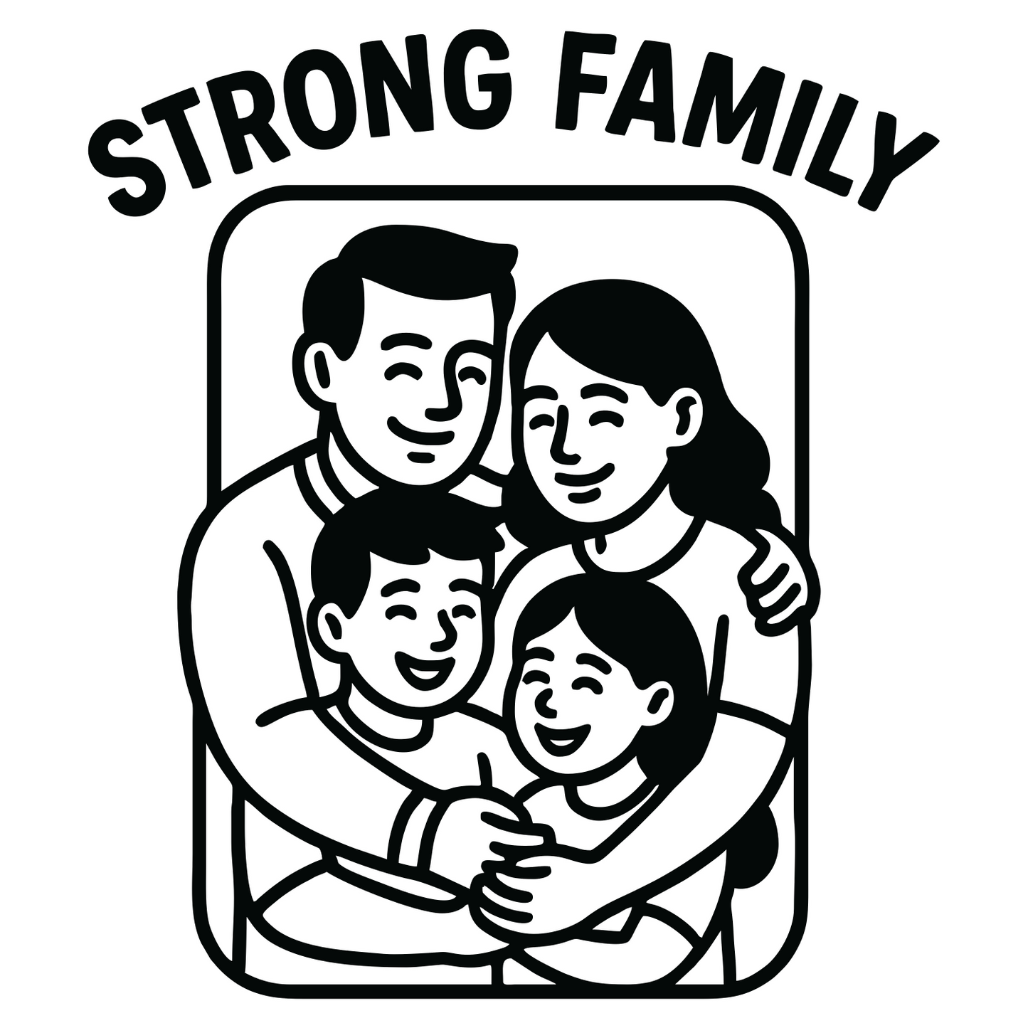 Strong Family - Digital File - XCS Friendly Digital My Custom Designs PNG