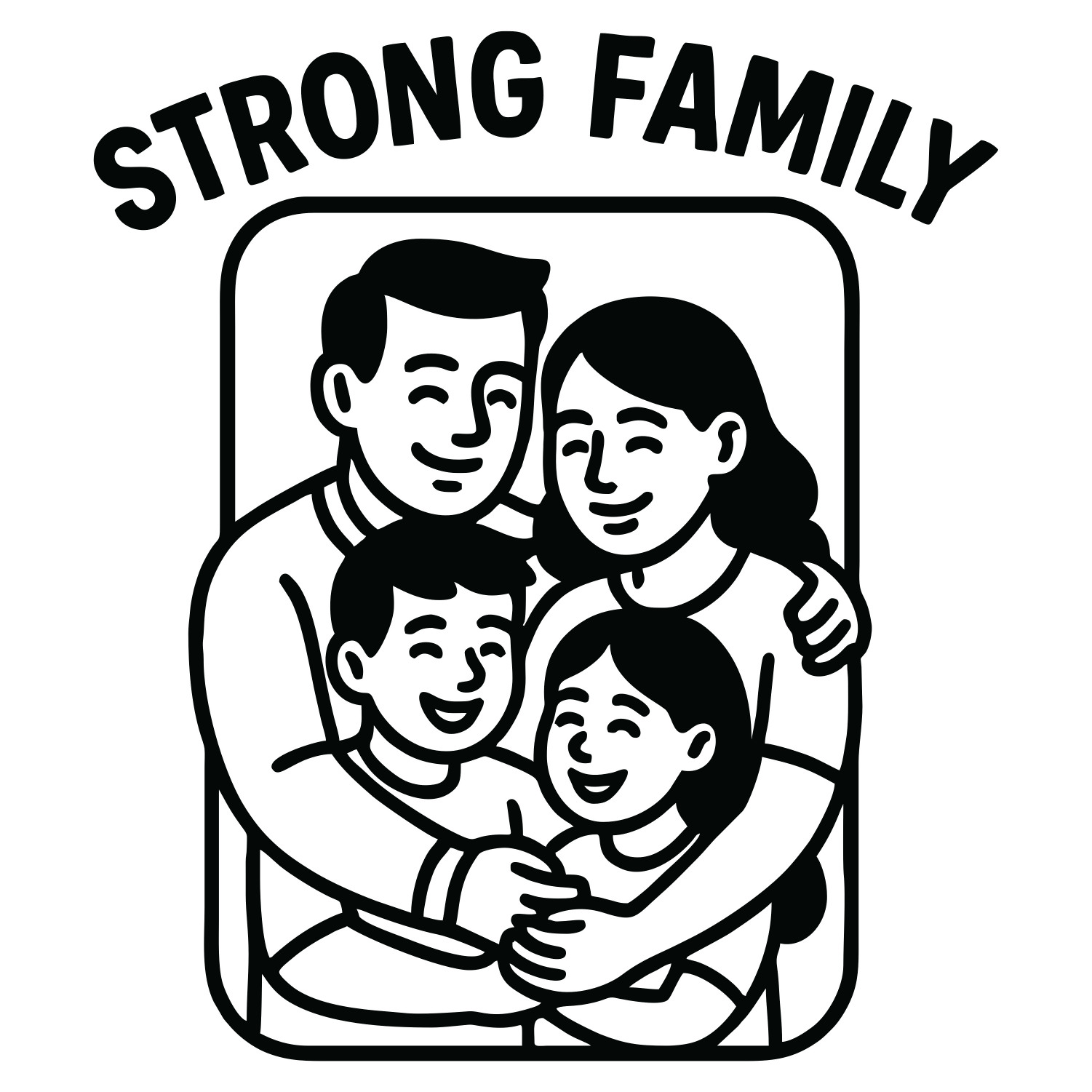 Strong Family - Digital File - XCS Friendly Digital My Custom Designs PNG