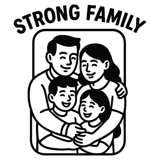 Strong Family - Digital File - XCS Friendly Digital My Custom Designs PNG