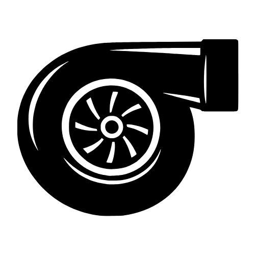 Turbocharger Snail Housing Silhouette - Vector Graphics - Digital File Digital My Custom Designs PDF