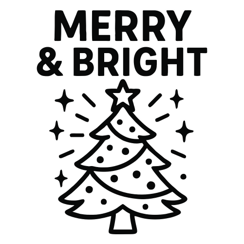 Merry & Bright - Digital File - XCS Friendly Digital My Custom Designs PDF