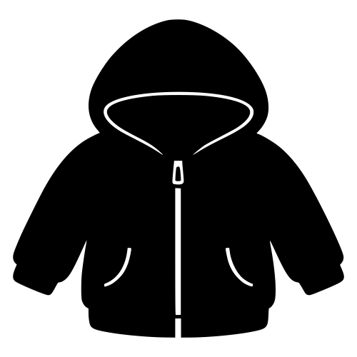 Baby Jacket Silhouette - Vector Graphics - Digital File DIgital My Custom Designs PDF