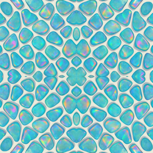 Water and Ocean - Stylized Sea Glass Fragments With Prism Reflections - Pattern - Digital File Digital My Custom Designs PDF