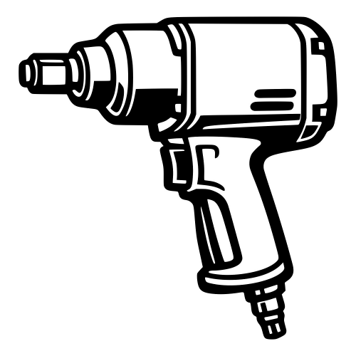 Air Impact Gun - Vector Graphics - Digital File