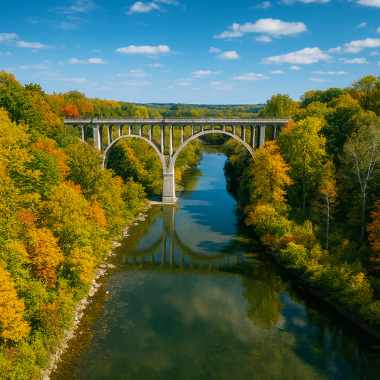 Brecksville - Northfield High Level Bridge - Cuyahoga Valley National Park - Ohio United States - Rendered - Digital File Digital My Custom Designs PDF