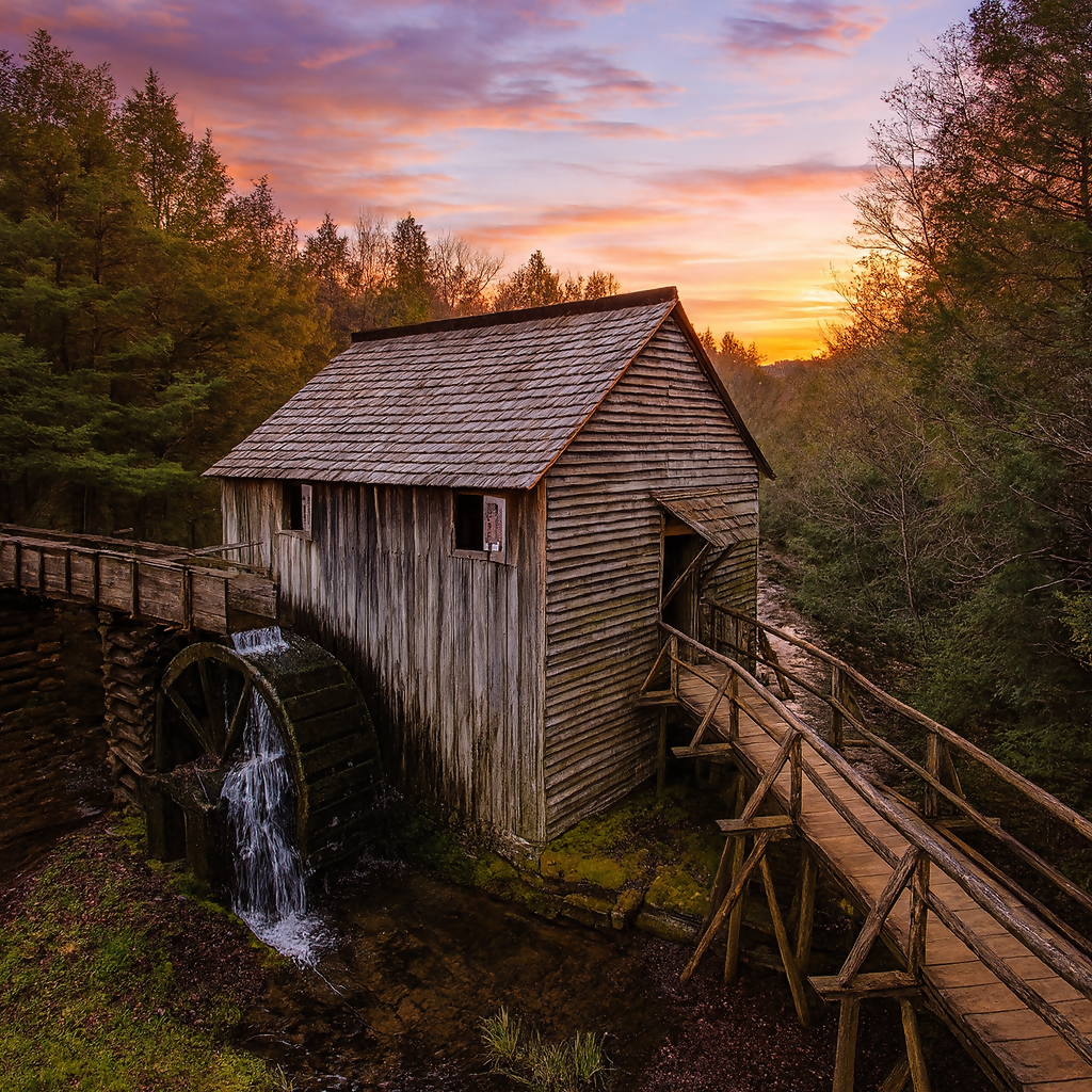 Cable Mill - Cades Cove - Great Smoky Mountains National Park - Tennessee United States - Rendered - Digital File Digital My Custom Designs PDF
