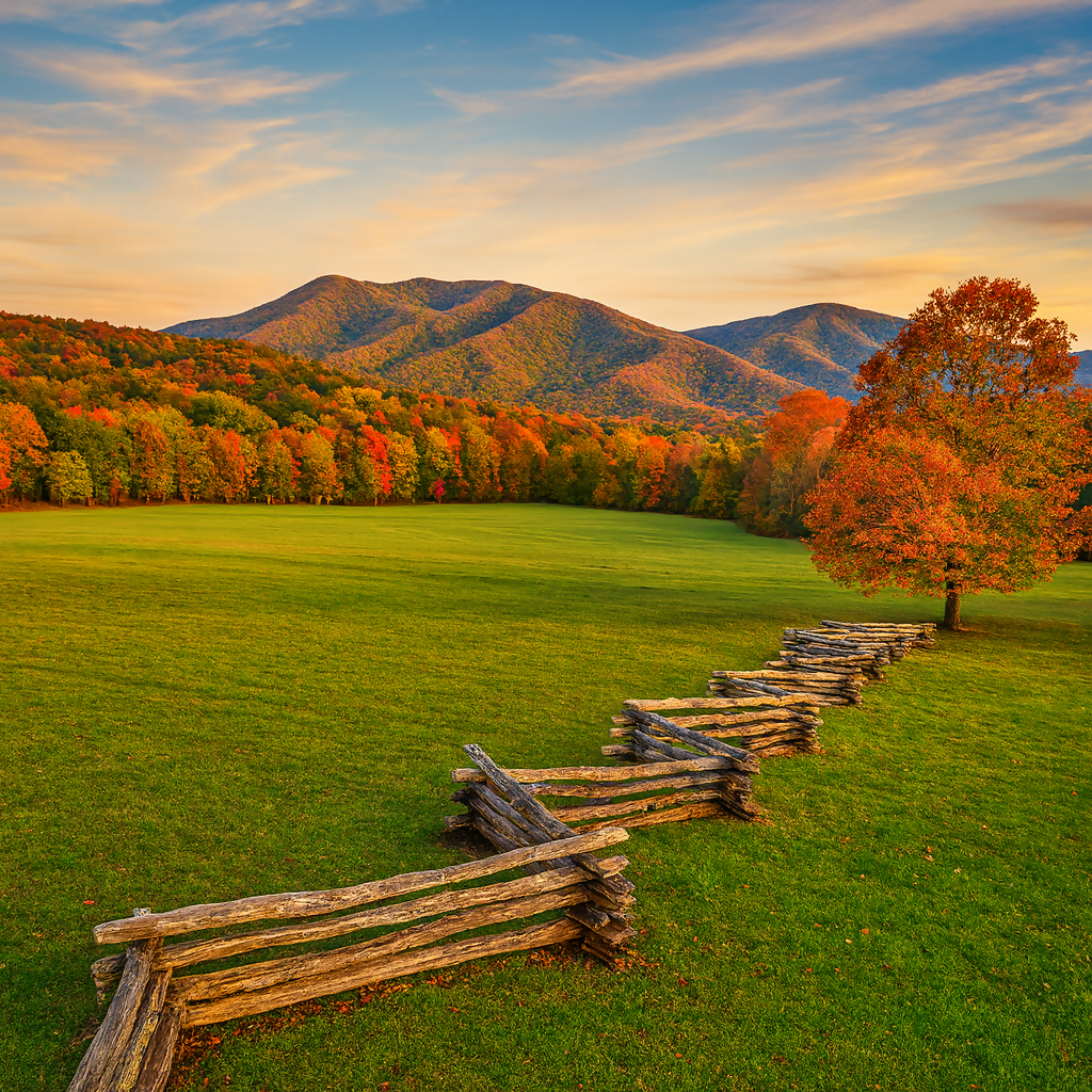 Cades Cove - Great Smoky Mountains National Park - Tennessee United States - Rendered - Digital File Digital My Custom Designs PDF