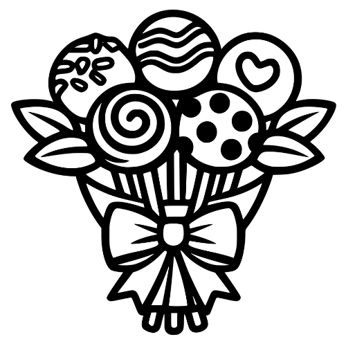 Cake Pop Bouquet - Digital File - XCS Friendly Digital My Custom Designs PDF