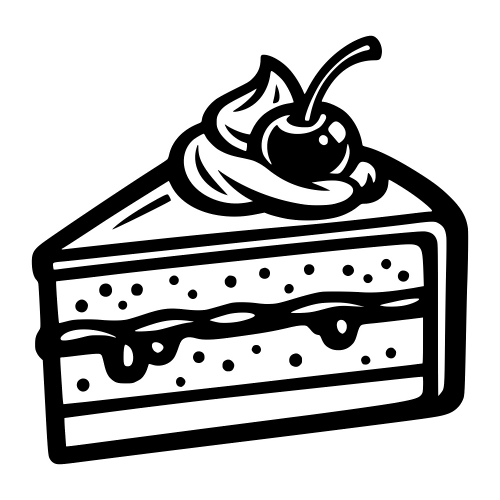 Cake Slice - Digital File - XCS Friendly Digital My Custom Designs PDF