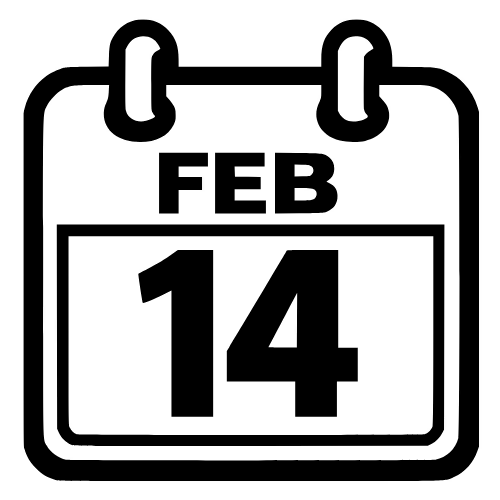 Calendar “Feb 14” - Digital File - XCS Friendly Digital My Custom Designs PDF