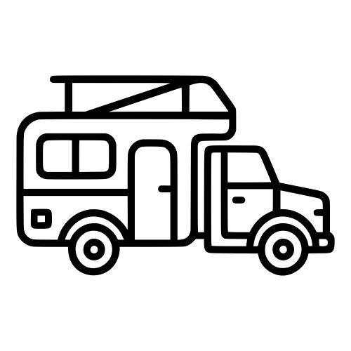 Camping Trailer Truck - Digital File - XCS Friendly Digital My Custom Designs PDF