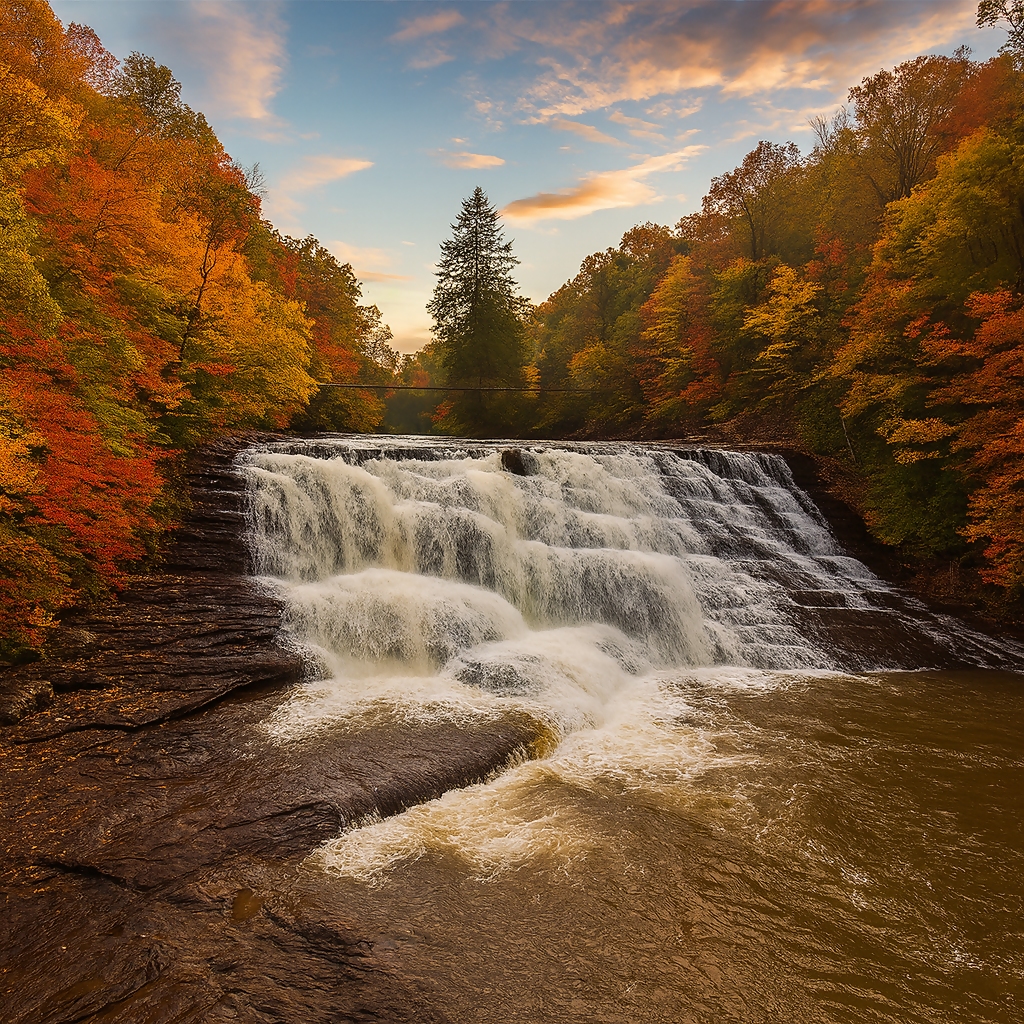 Cane Creek Cascades - Fall Creek Falls State Park - Tennessee United States - Rendered - Digital File Digital My Custom Designs PDF